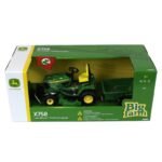 1/16 Big Farm John Deere X758 Lawn Mower with Blade and Cart - Image 2